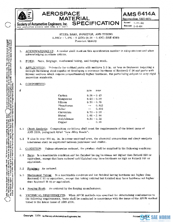 SAE AMS6414A PDF SAE AMS6414A PDF