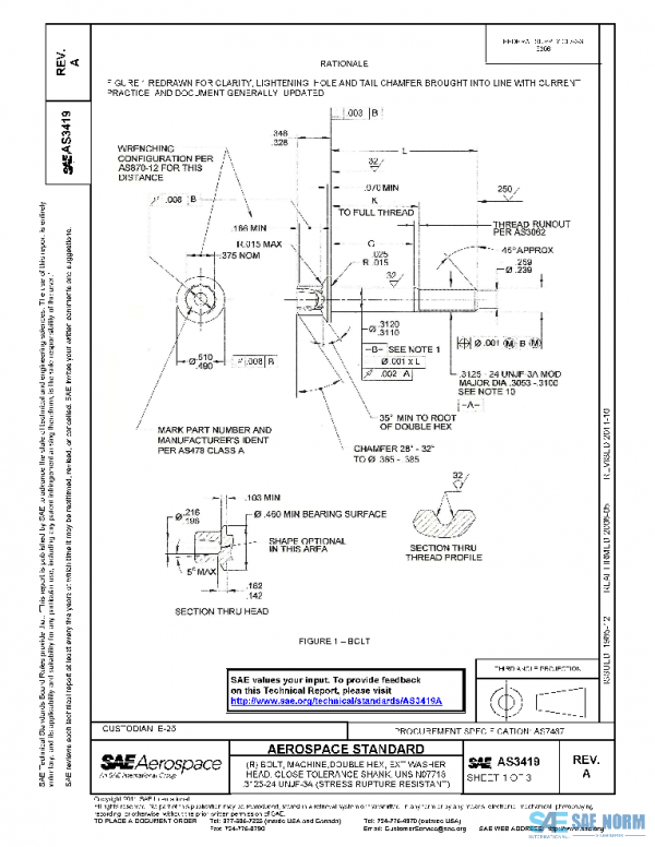 SAE AS3419A PDF SAE AS3419A PDF