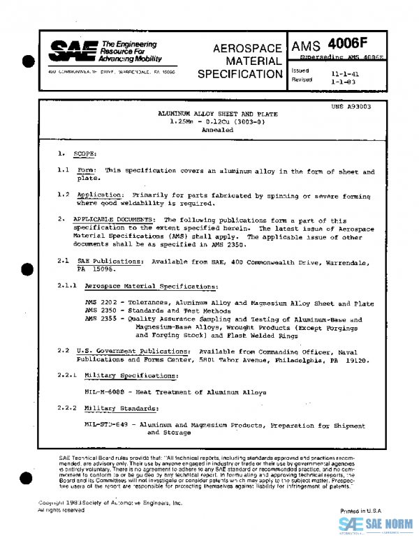 SAE AMS4006F PDF