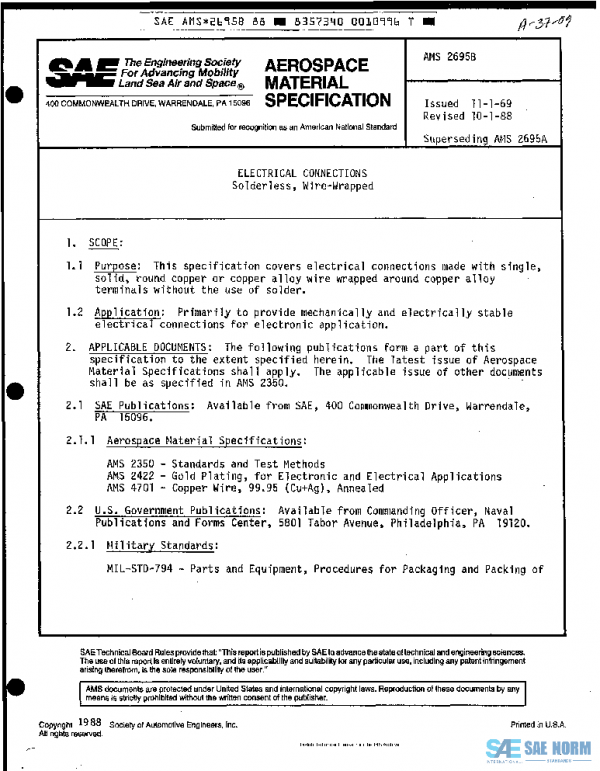 SAE AMS2695B PDF SAE AMS2695B PDF