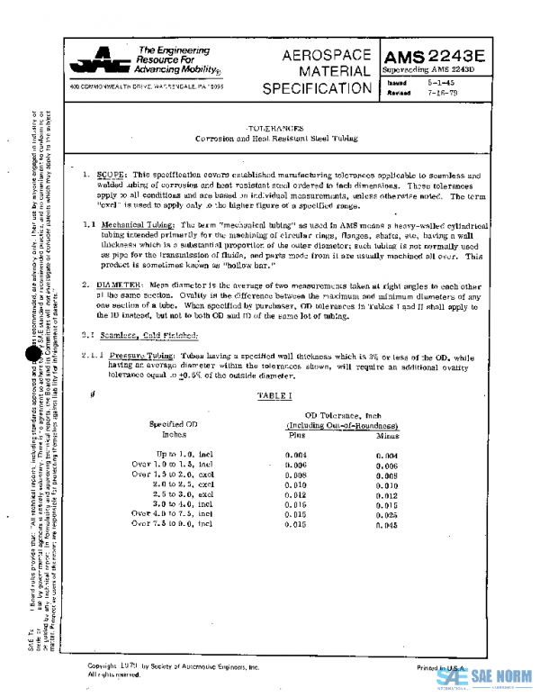SAE AMS2243E PDF