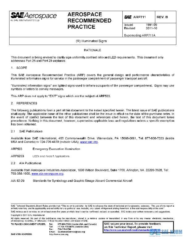 SAE ARP711B PDF