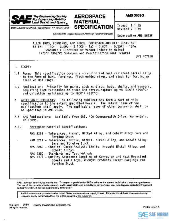 SAE AMS5663G PDF