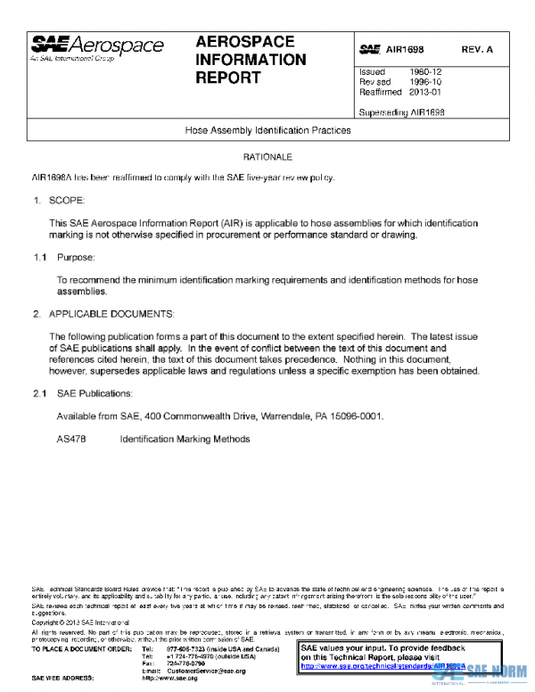 SAE AIR1698A PDF