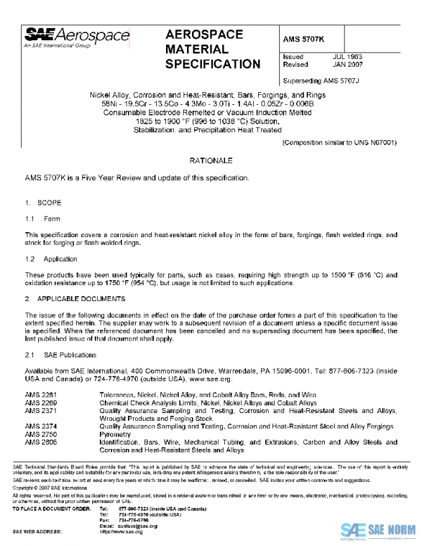 SAE AMS5707K PDF