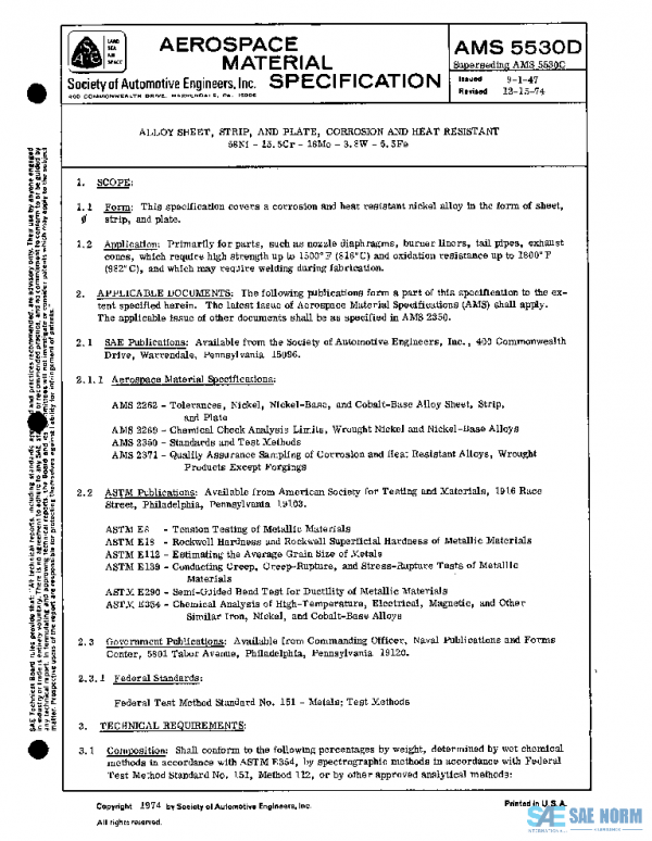SAE AMS5530D PDF
