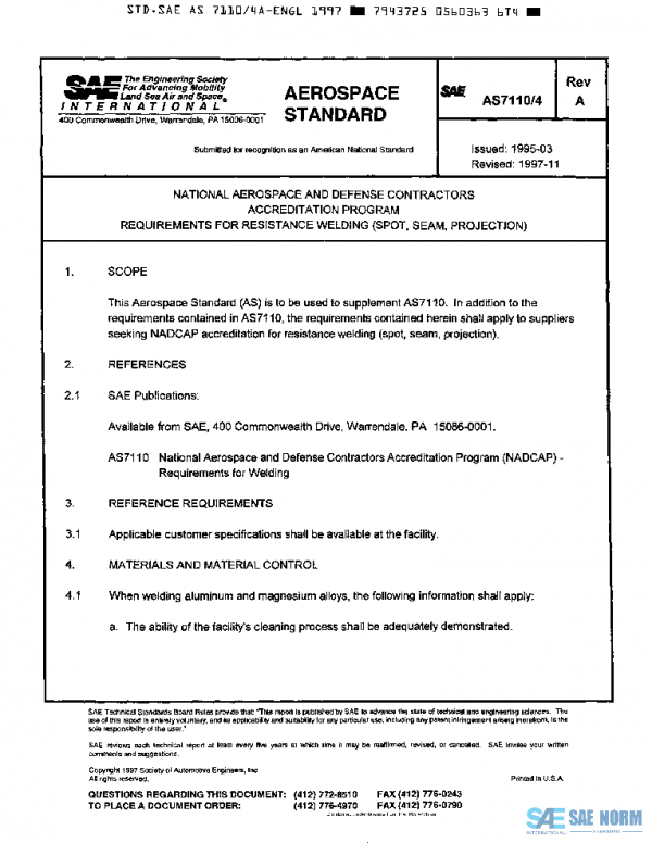SAE AS7110/4A PDF