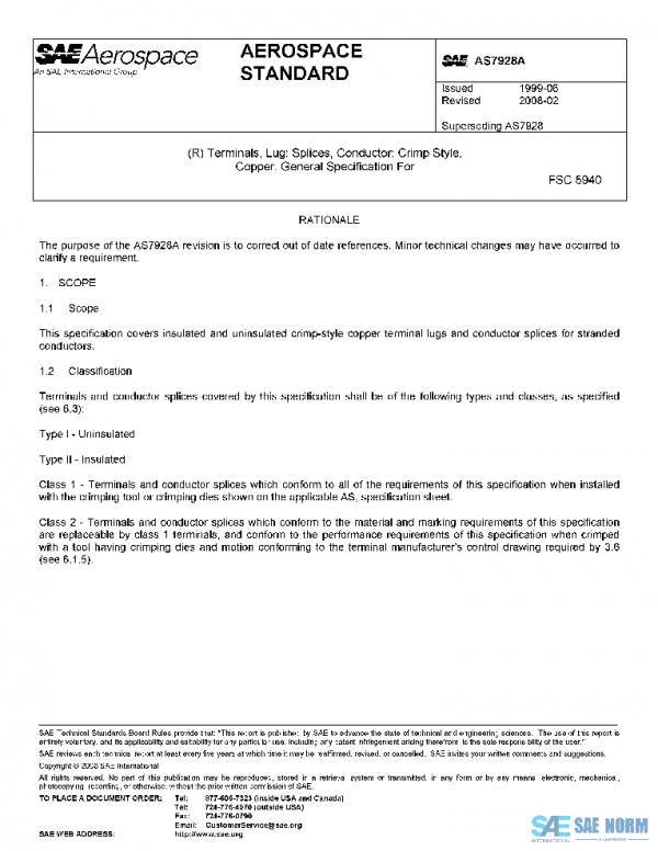 SAE AS7928A PDF SAE AS7928A PDF