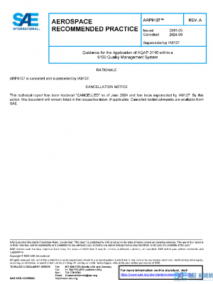 SAE ARP9137A PDF
