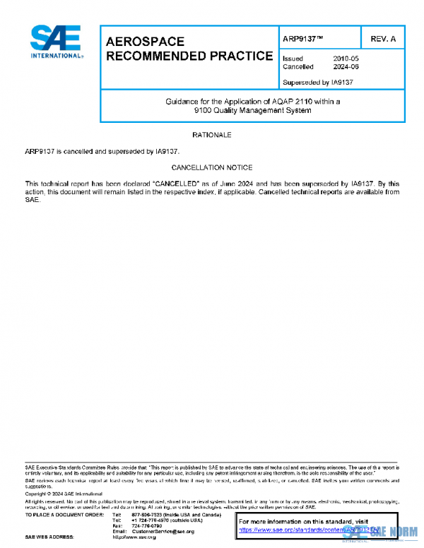 SAE ARP9137A PDF