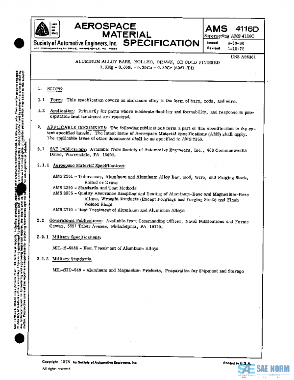 SAE AMS4116D PDF