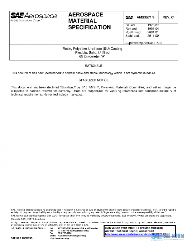 SAE AMS3571/3C PDF
