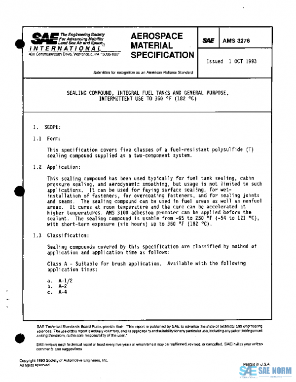 SAE AMS3276 PDF SAE AMS3276 PDF