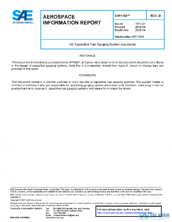 SAE AIR1184B PDF