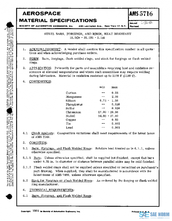 SAE AMS5716 PDF SAE AMS5716 PDF