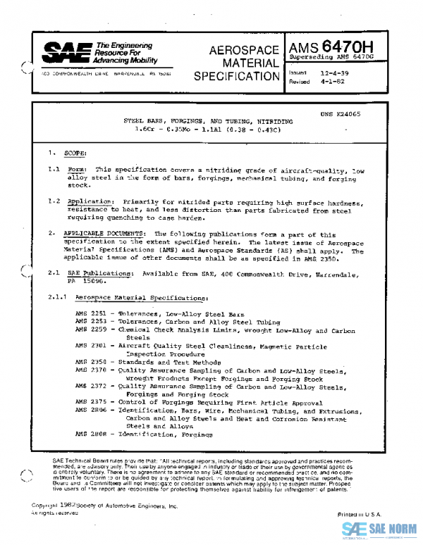 SAE AMS6470H PDF