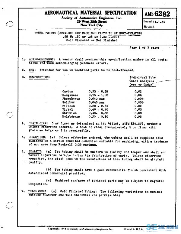 SAE AMS6282 PDF SAE AMS6282 PDF