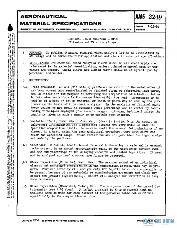 SAE AMS2249 PDF