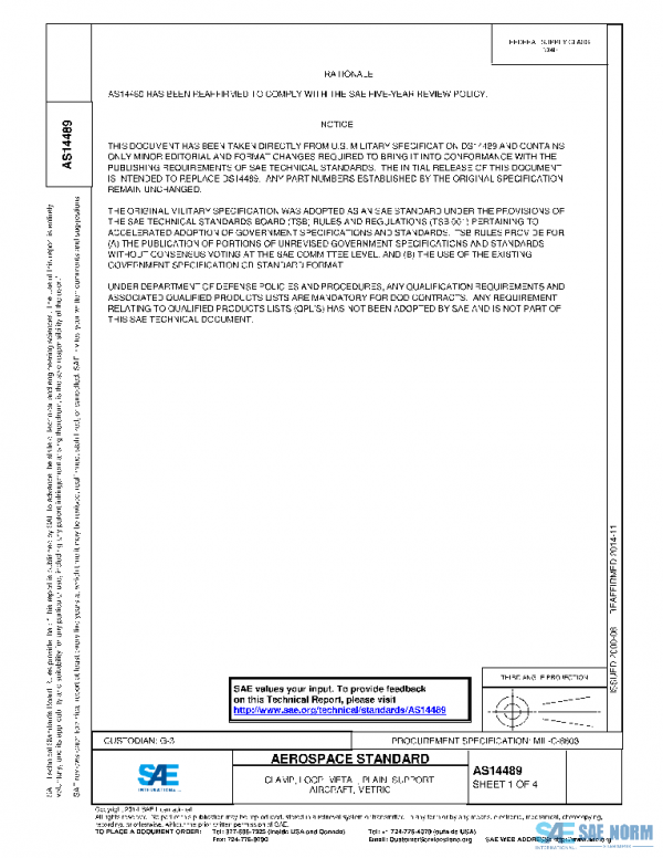 SAE AS14489 PDF SAE AS14489 PDF