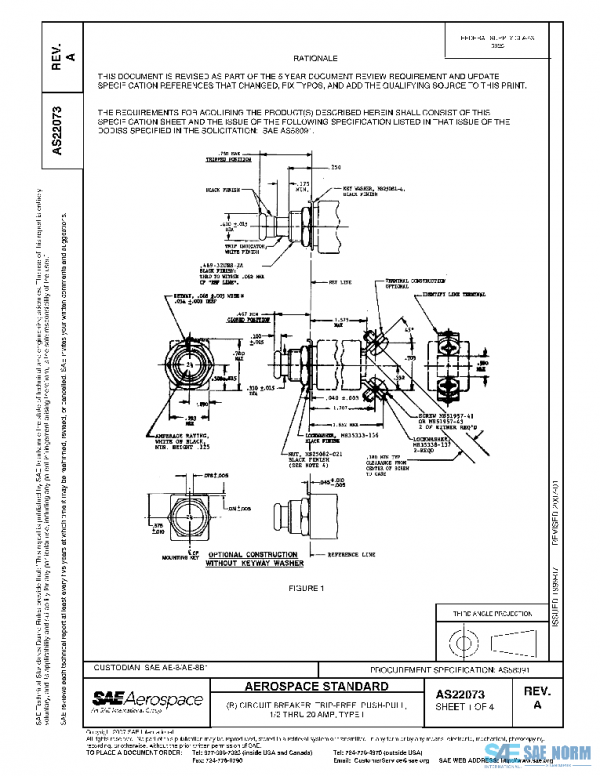 SAE AS22073A PDF
