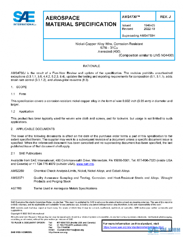 SAE AMS4730J PDF