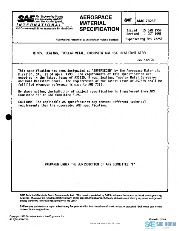 SAE AMS7325F PDF