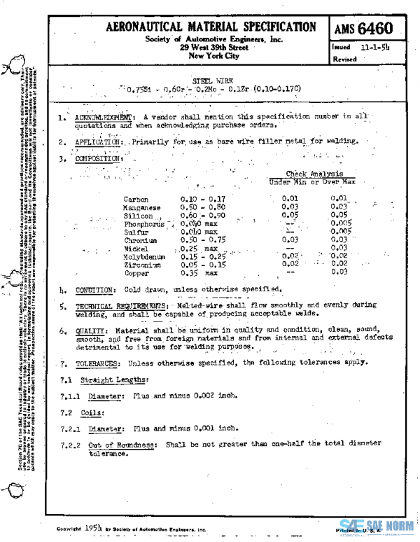 SAE AMS6460 PDF SAE AMS6460 PDF