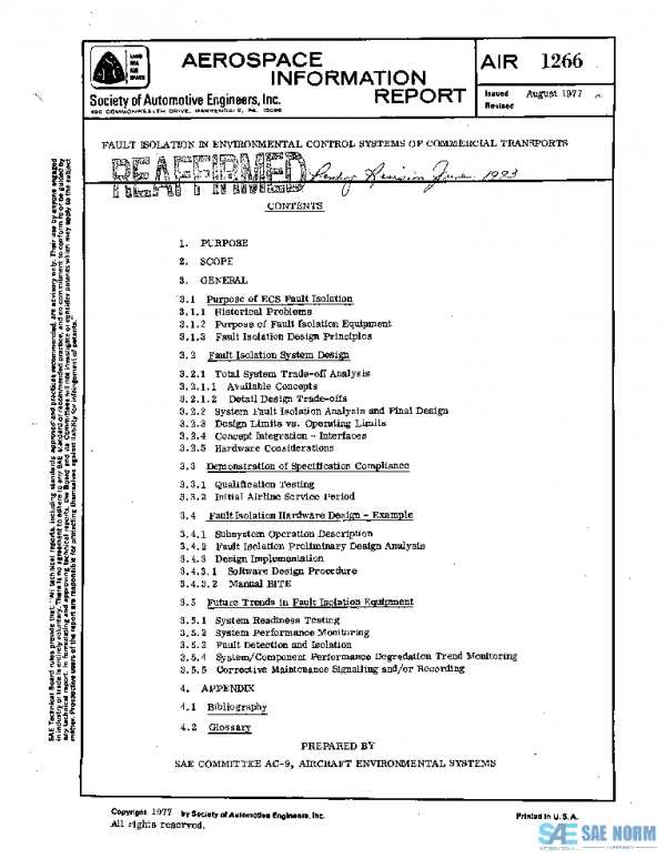 SAE AIR1266 PDF