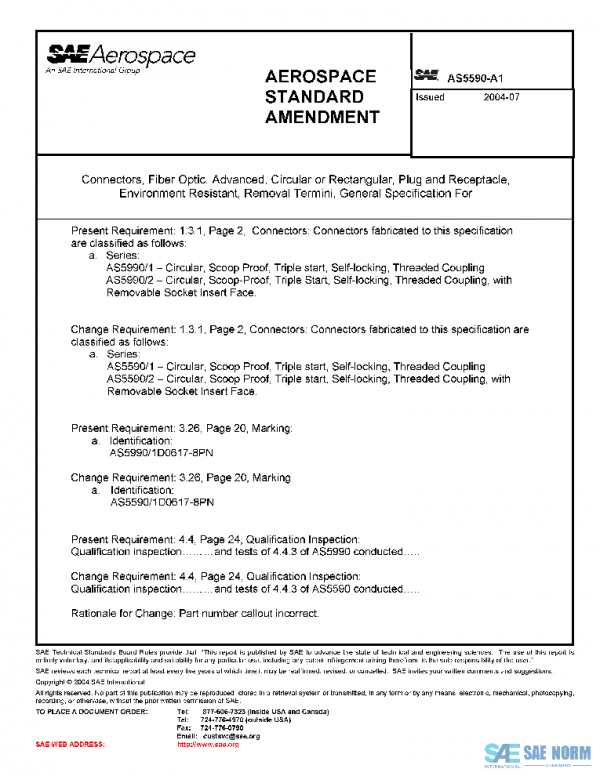 SAE AS5590_A1 PDF SAE AS5590_A1 PDF