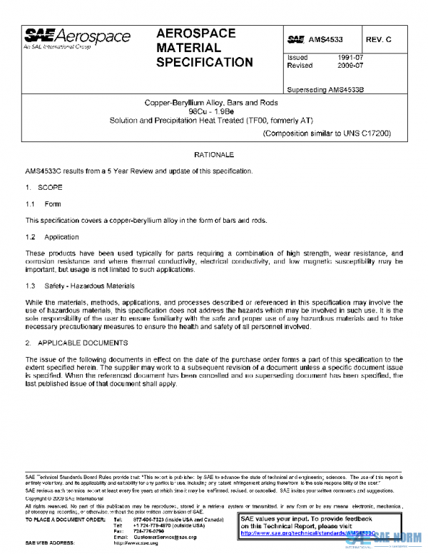 SAE AMS4533C PDF SAE AMS4533C PDF