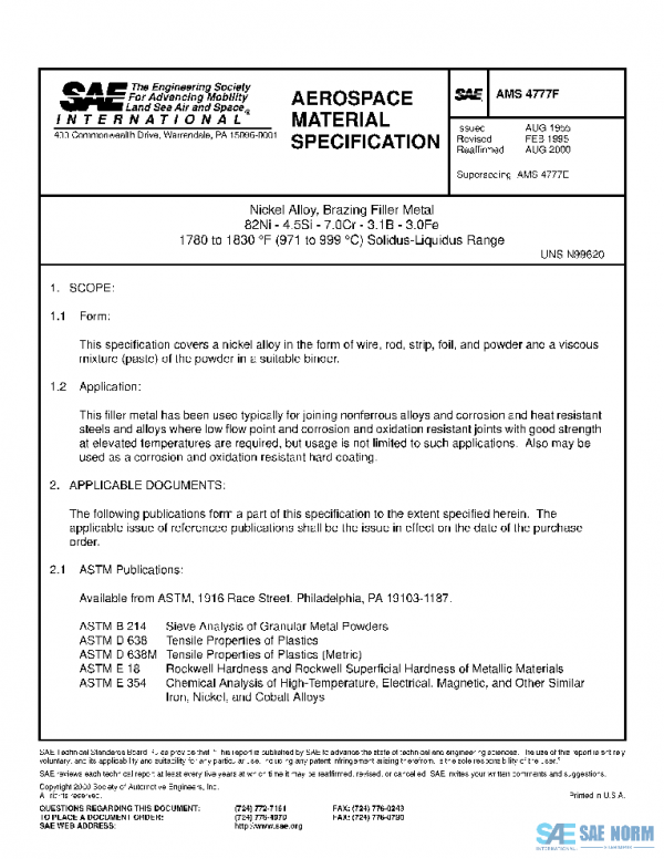 SAE AMS4777F PDF