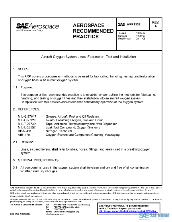 SAE ARP1532A PDF SAE ARP1532A PDF