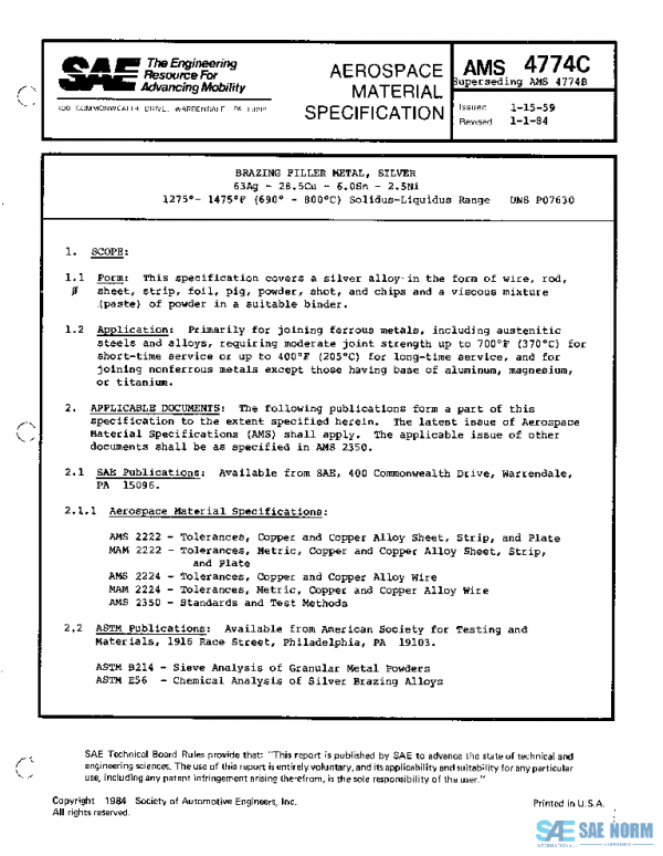 SAE AMS4774C PDF