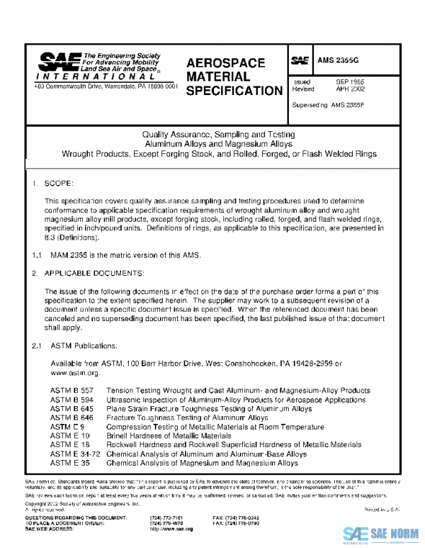 SAE AMS2355G PDF