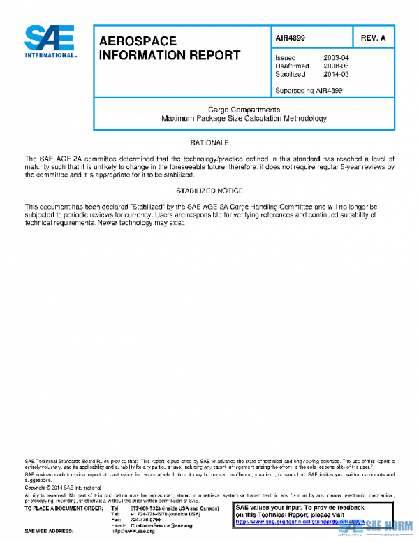 SAE AIR4899A PDF