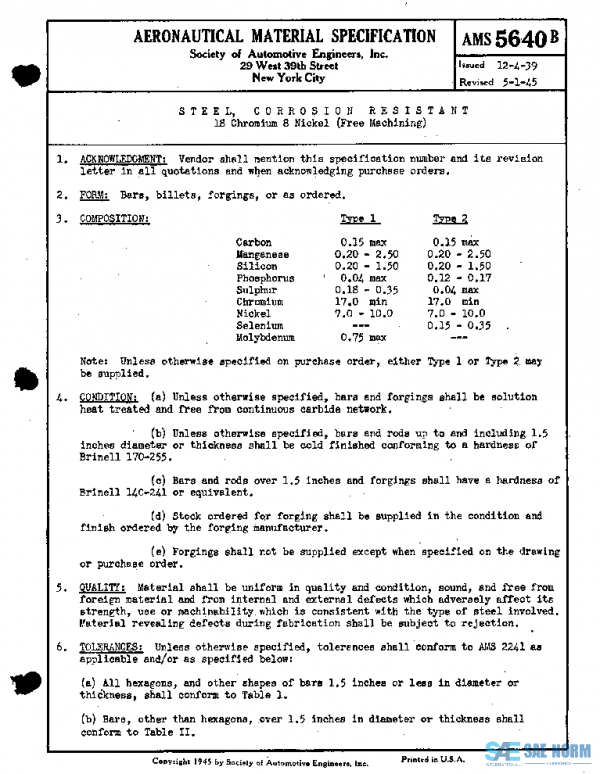 SAE AMS5640B PDF
