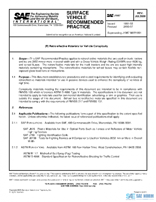 SAE J1967_200007 PDF