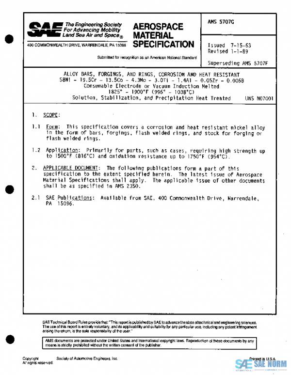 SAE AMS5707G PDF SAE AMS5707G PDF