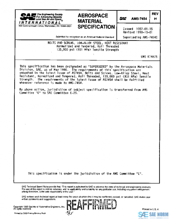 SAE AMS7454H PDF