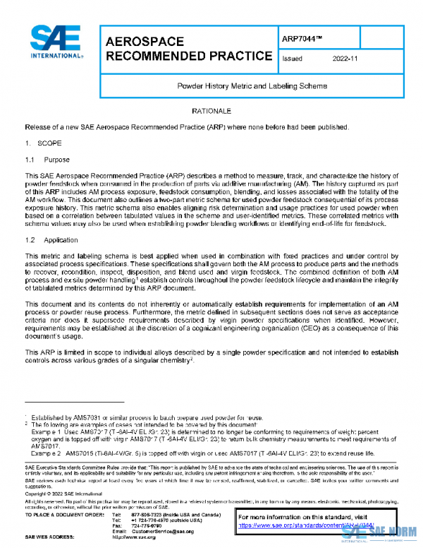 SAE ARP7044 PDF