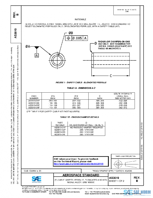 SAE AS3619B PDF SAE AS3619B PDF