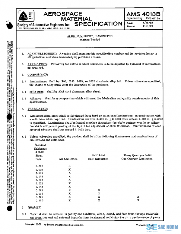 SAE AMS4013B PDF