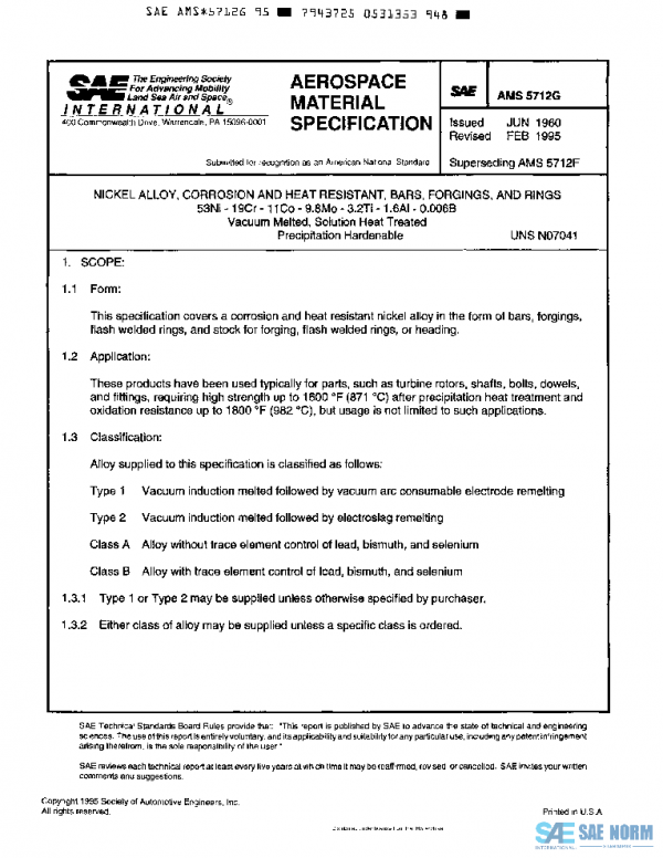 SAE AMS5712G PDF SAE AMS5712G PDF