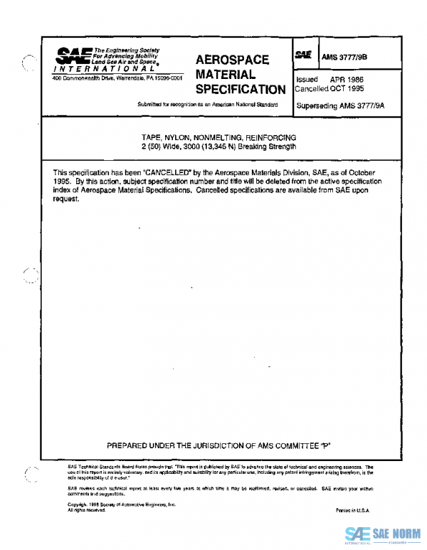 SAE AMS3777/9B PDF SAE AMS3777/9B PDF