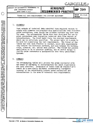 SAE ARP709 PDF
