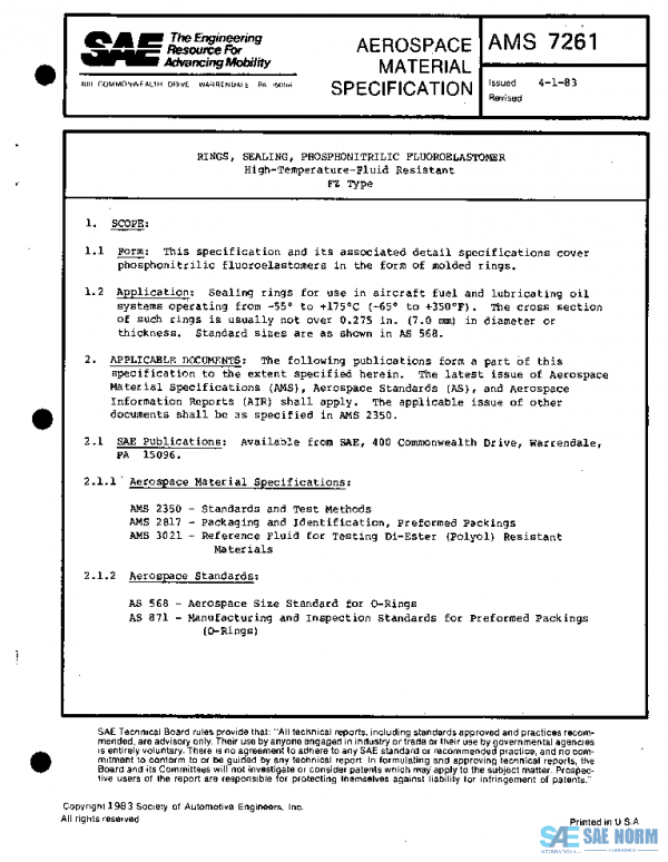 SAE AMS7261 PDF