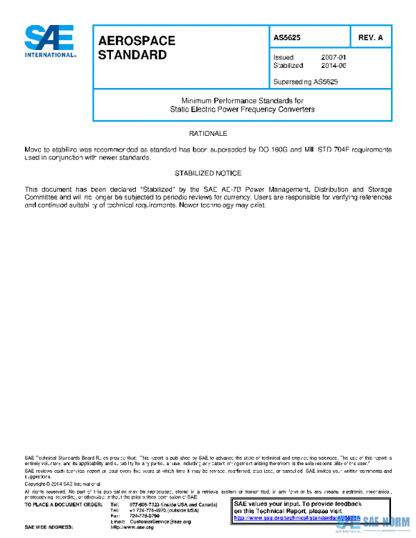 SAE AS5625A PDF
