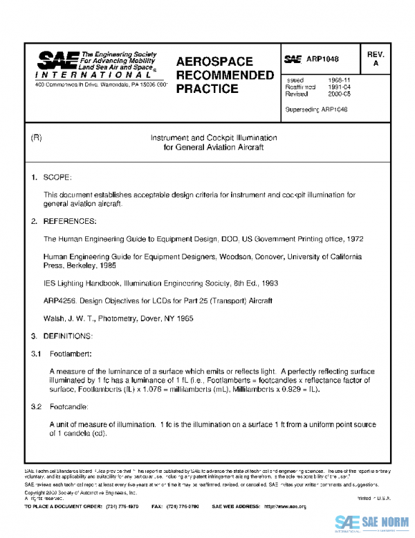 SAE ARP1048A PDF SAE ARP1048A PDF
