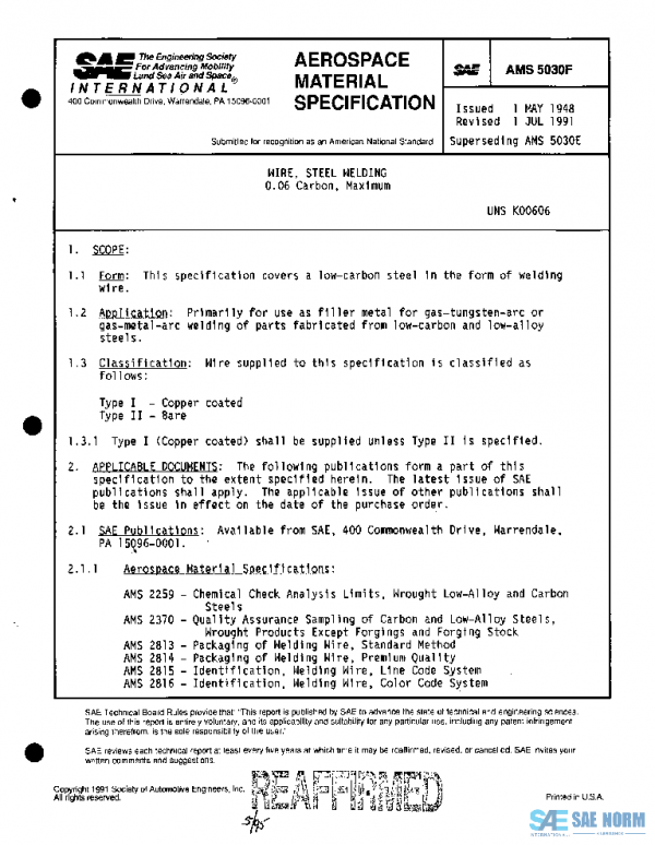 SAE AMS5030F PDF