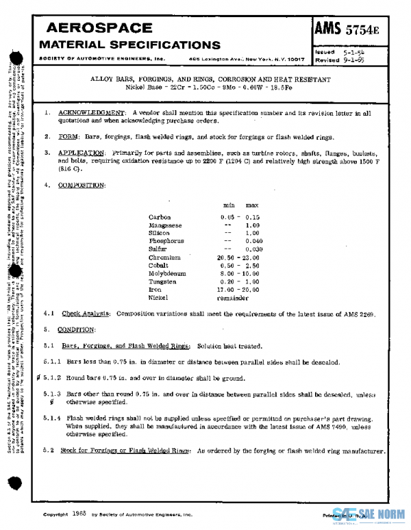 SAE AMS5754E PDF SAE AMS5754E PDF